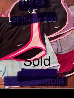 Nike Women’s Shorts Variety Pack - Black, Gray, Mint, Maroon, Pink, Purple